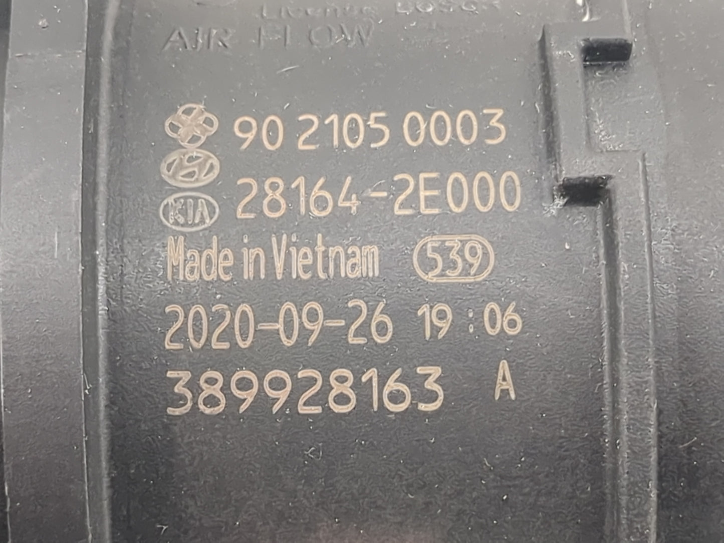 2019-2022 Kia Forte Mass Air Flow Meter Maf 1485884 - Oemusedautoparts1.com