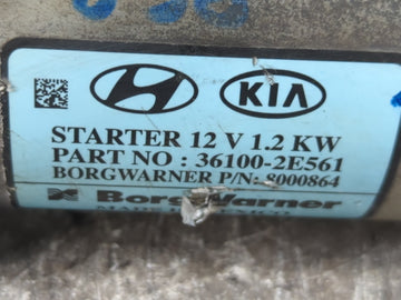 2017-2022 Kia Forte Car Starter Motor Solenoid OEM P/N:36100-2E561 Fits Fits 2017 2018 2019 2020 2021 2022 OEM Used Auto Parts