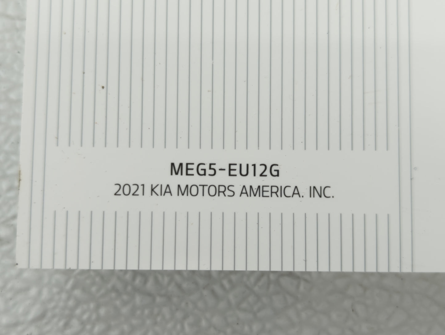 2021 Kia K5 Owners Manual Book Guide OEM Used Auto Parts - Oemusedautoparts1.com