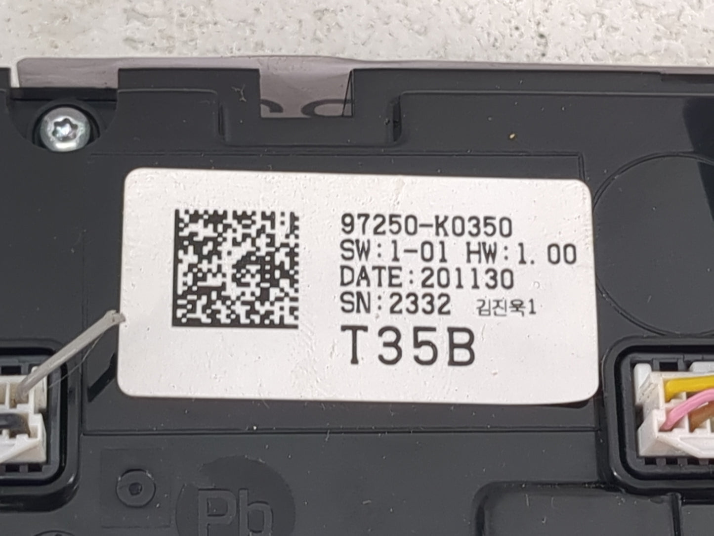2020-2021 Kia Soul Climate Control Module Temperature AC/Heater Replacement P/N:97250-K0350 Fits Fits 2020 2021 OEM Used Aut