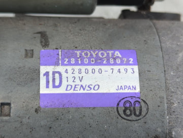 2018-2021 Lexus Nx300 Car Starter Motor Solenoid OEM P/N:TN428000-5983 28100-0V012 Fits OEM Used Auto Parts