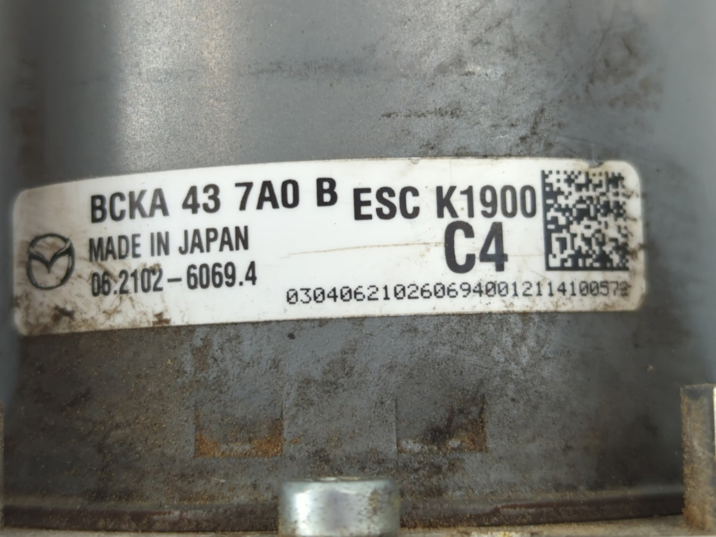 2019-2022 Mazda 3 ABS Pump Control Module Replacement P/N:BCKA 43 7A0 Fits Fits 2019 2020 2021 2022 OEM Used Auto Parts - Oe