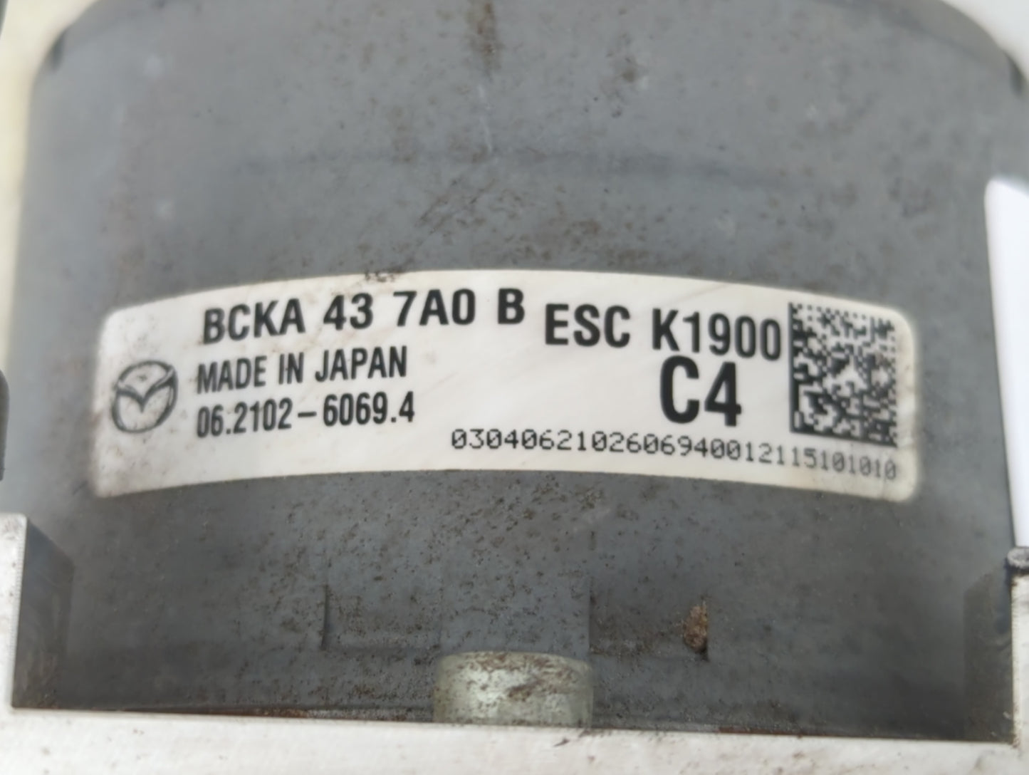 2019-2022 Mazda 3 ABS Pump Control Module Replacement P/N:ESC K1900 BCKA 43 7A0 B Fits Fits 2019 2020 2021 2022 OEM Used Aut