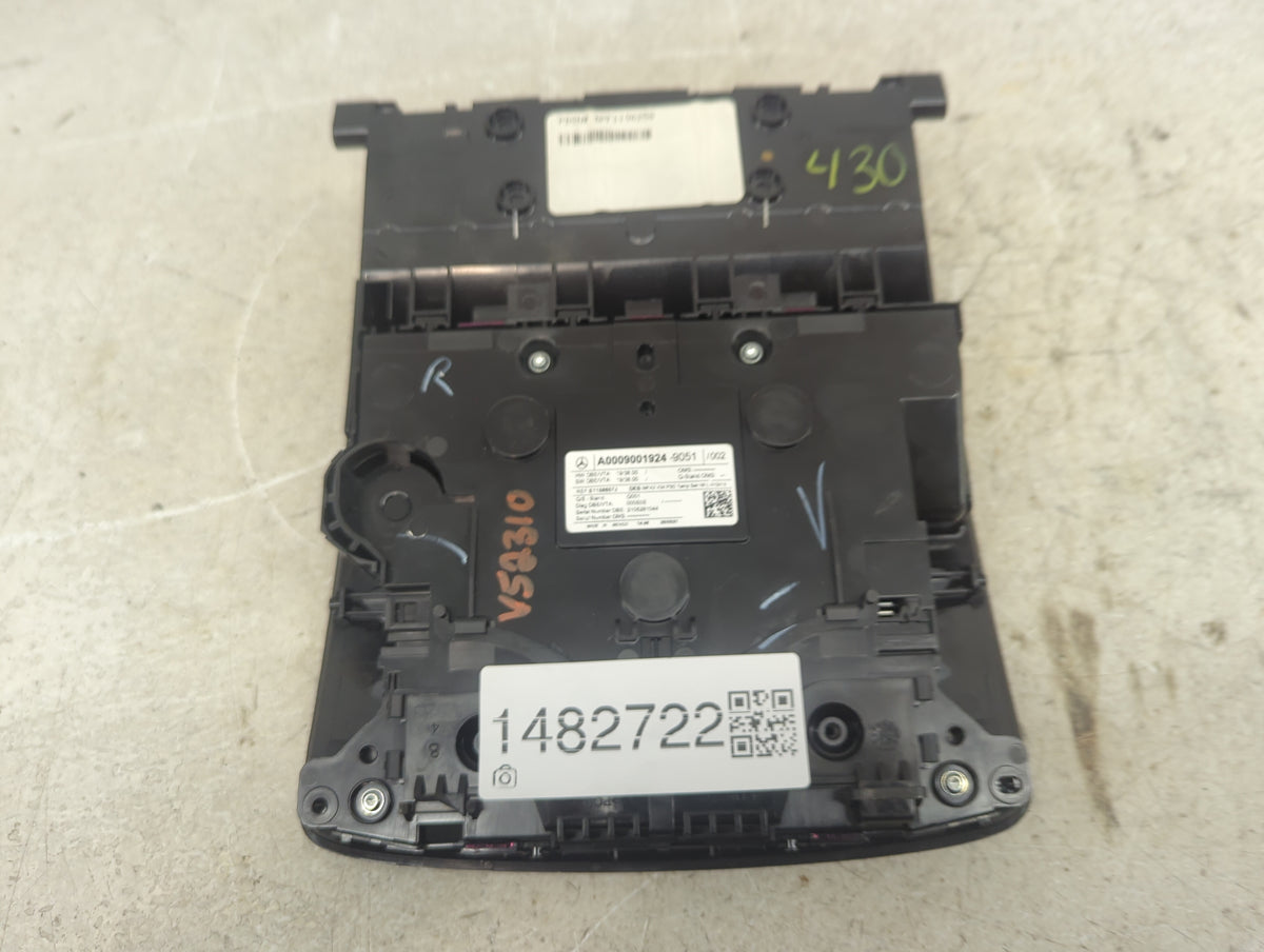 2021 Mercedes-benz Glb250 Overhead Roof Console Black - Oemusedautoparts1.com
