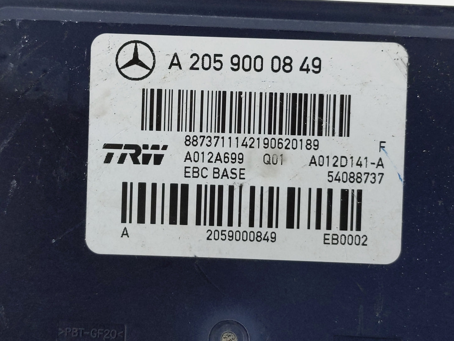 2021 Mercedes-Benz Glc250 ABS Pump Control Module Replacement P/N:2059000849 A 205 900 08 49 Fits Fits 2020 2022 OEM Used Au