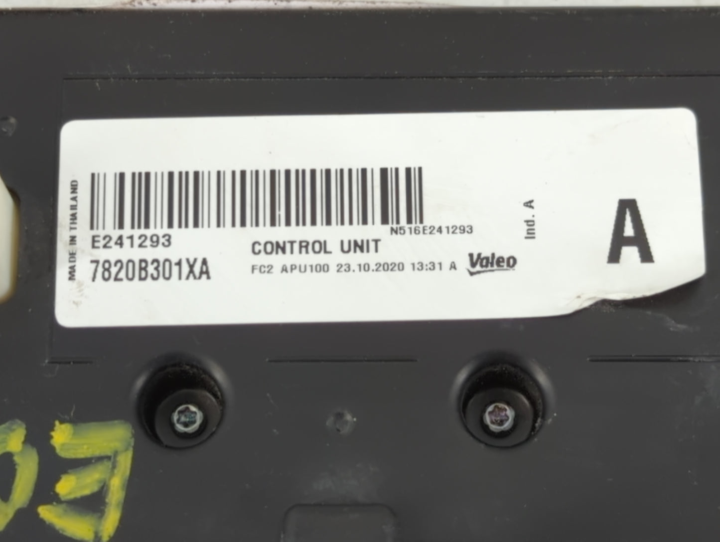 2021 Mitsubishi Mirage Climate Control Module Temperature AC/Heater Replacement P/N:7820B301XA Fits OEM Used Auto Parts - Oe