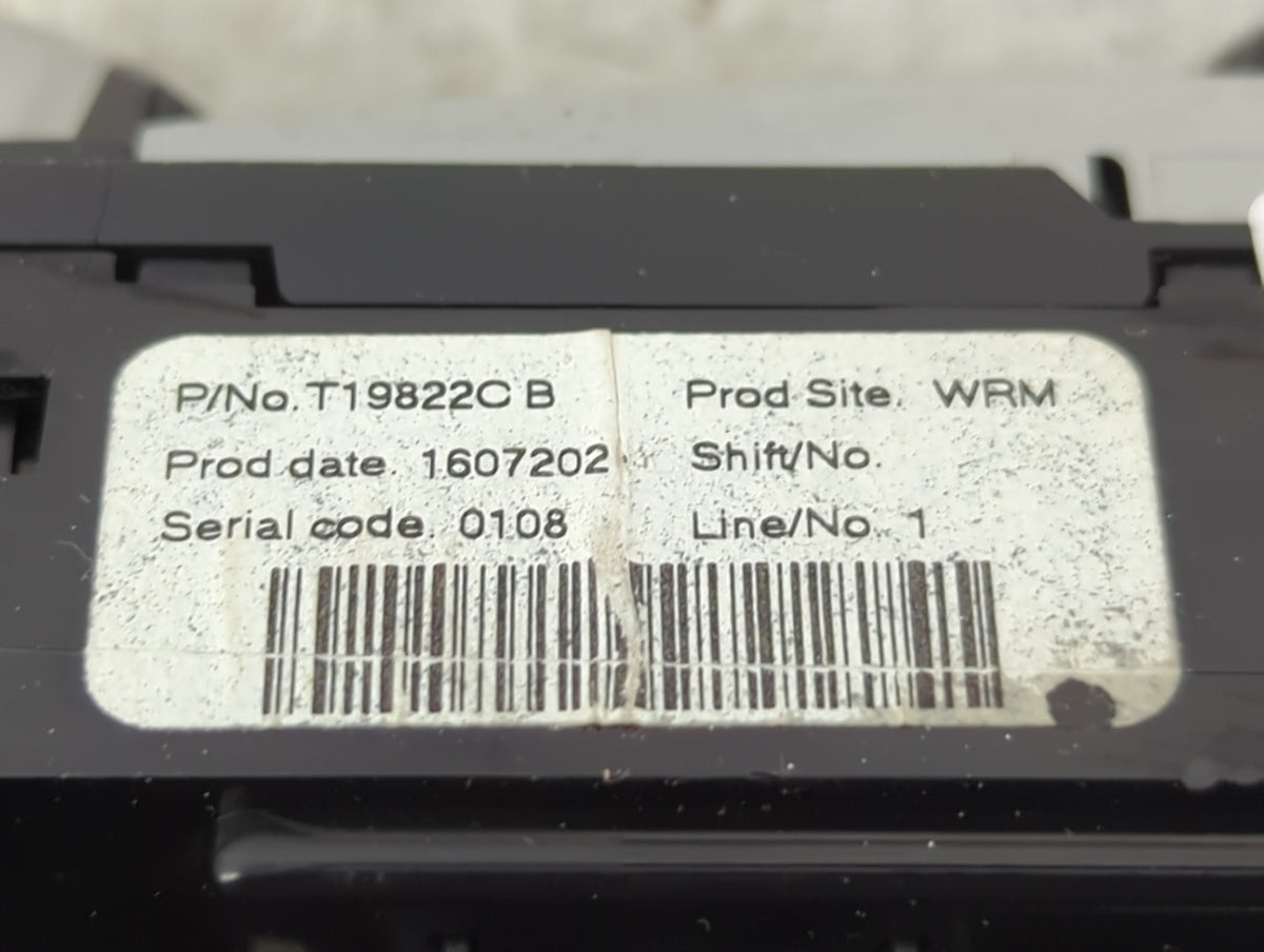 2018-2021 Nissan Kicks Climate Control Module Temperature AC/Heater Replacement P/N:T19822C B Fits Fits 2018 2019 2020 2021