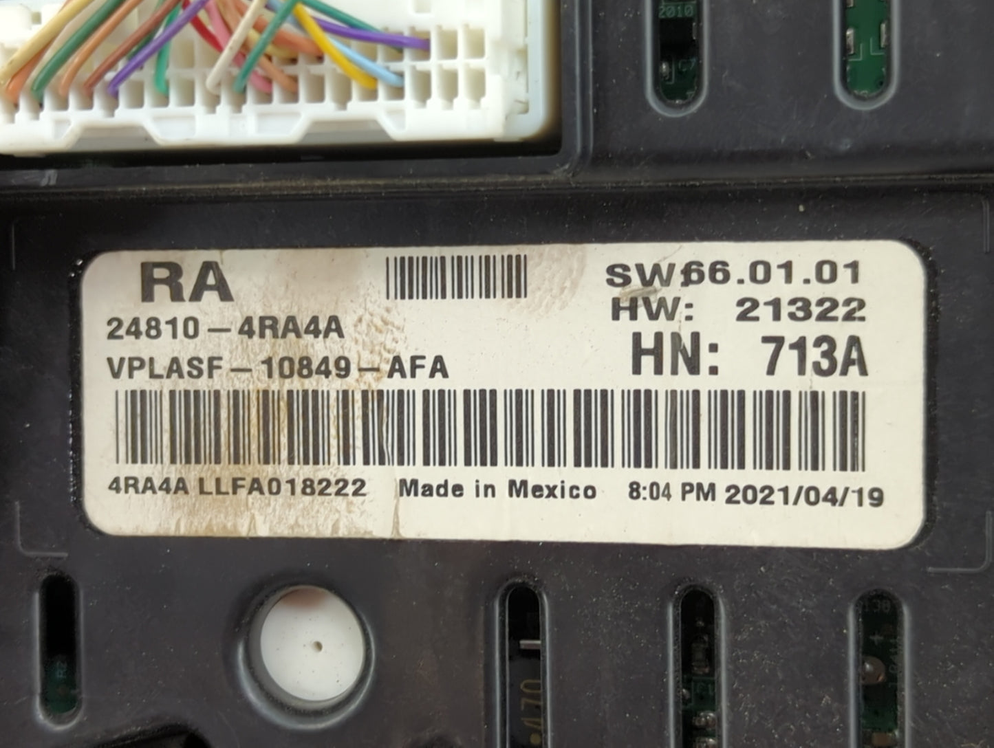 2021 Nissan Maxima Instrument Cluster Speedometer Gauges P/N:24810-4RA4A VPLASF-10849-AFA Miles:100K Fits OEM Used Auto Part