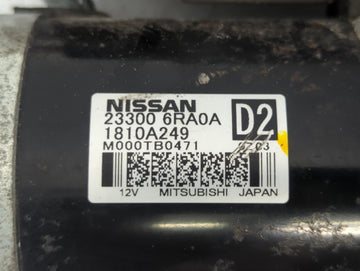 2021 Nissan Rogue Car Starter Motor Solenoid OEM P/N:M000TB0471 1810A249, 23300 6RA0A Fits Fits 2019 2020 2022 OEM Used Auto Parts
