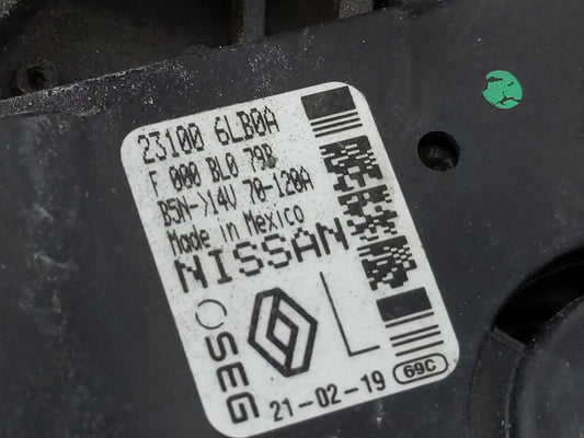 2020-2021 Nissan Sentra Alternator Replacement Generator Charging Assembly Engine OEM P/N:23100 6LB0A Fits Fits 2020 2021 OEM Used Auto Parts