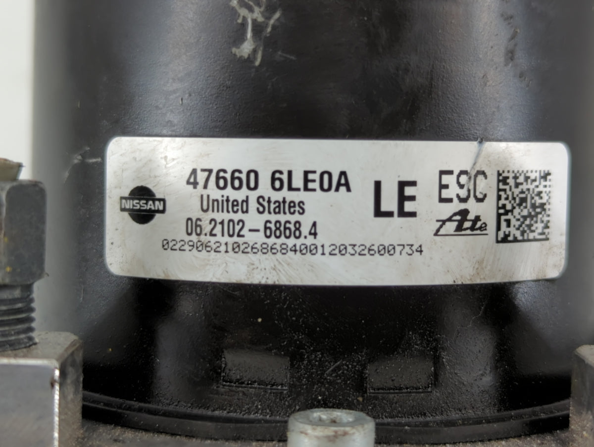 2020-2022 Nissan Sentra Anti-Lock Brake ABS Pump Module Actuator OEM P/N:47660 6LE0A 47560 6LF0A Fits Fits 2020 2021 2022 OE
