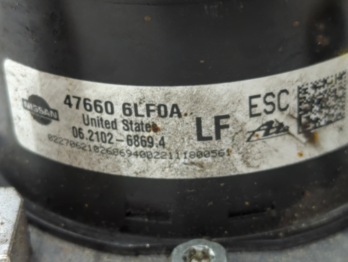 2020-2022 Nissan Sentra Anti-Lock Brake ABS Pump Module Actuator OEM P/N:2102-6869 47660 6LF0A Fits Fits 2020 2021 2022 OEM