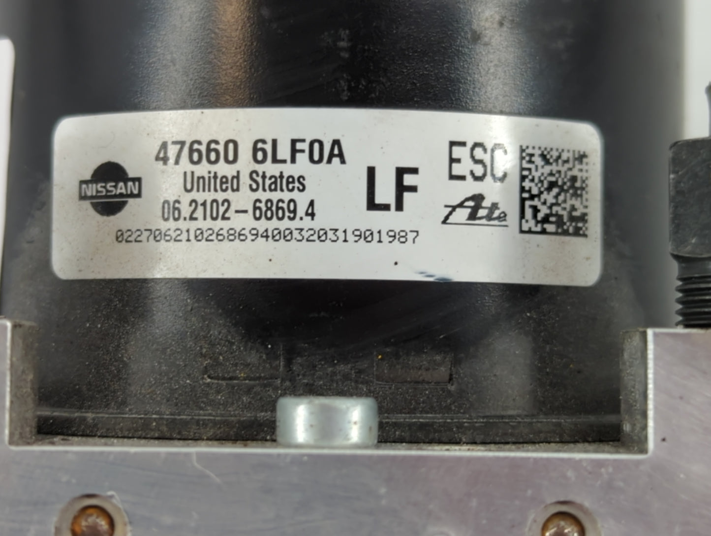 2020-2022 Nissan Sentra ABS Pump Control Module Replacement P/N:47660 6LF0A Fits Fits 2020 2021 2022 OEM Used Auto Parts - O