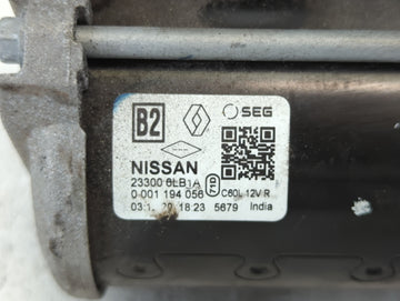 2020-2022 Nissan Sentra Car Starter Motor Solenoid OEM P/N:23300 6LB1A Fits Fits 2020 2021 2022 OEM Used Auto Parts