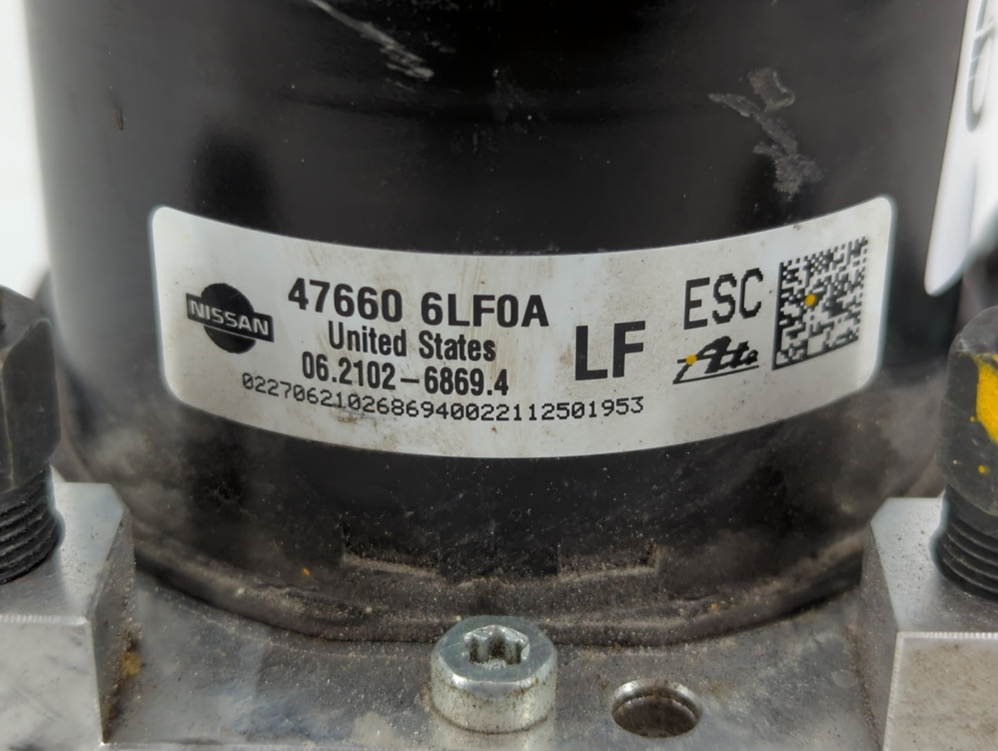 2020-2022 Nissan Sentra ABS Pump Control Module Replacement P/N:47660 6LF0A Fits Fits 2020 2021 2022 OEM Used Auto Parts - O