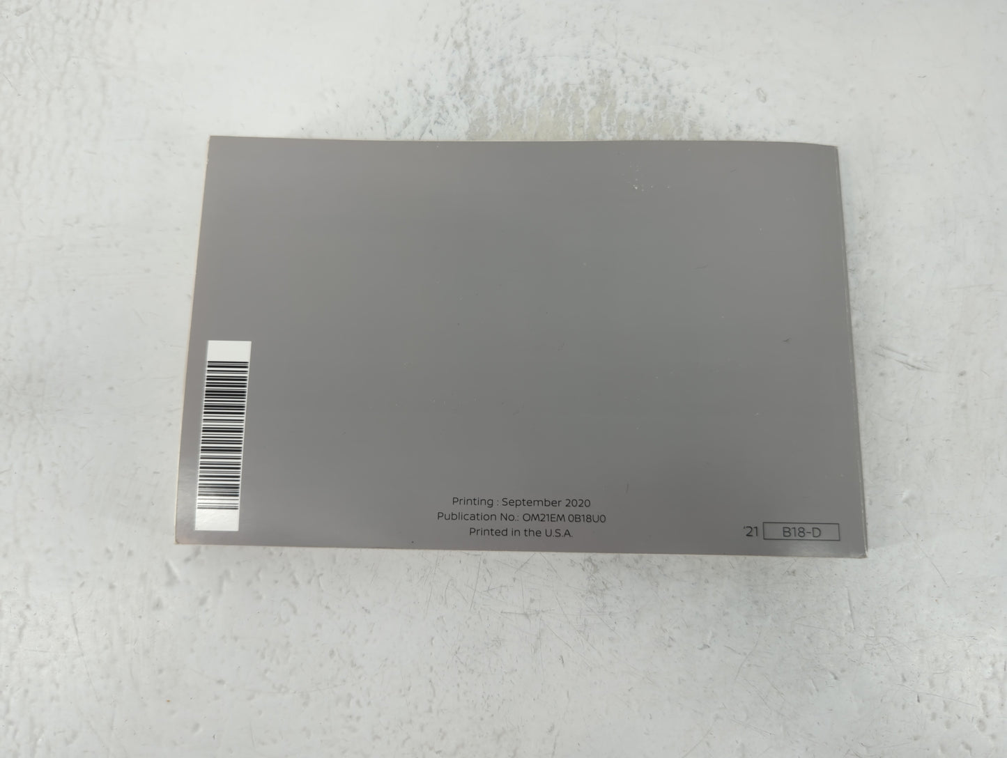 2021 Nissan Sentra Owners Manual Book Guide P/N:OM21EM 0B18U0 OEM Used Auto Parts - Oemusedautoparts1.com