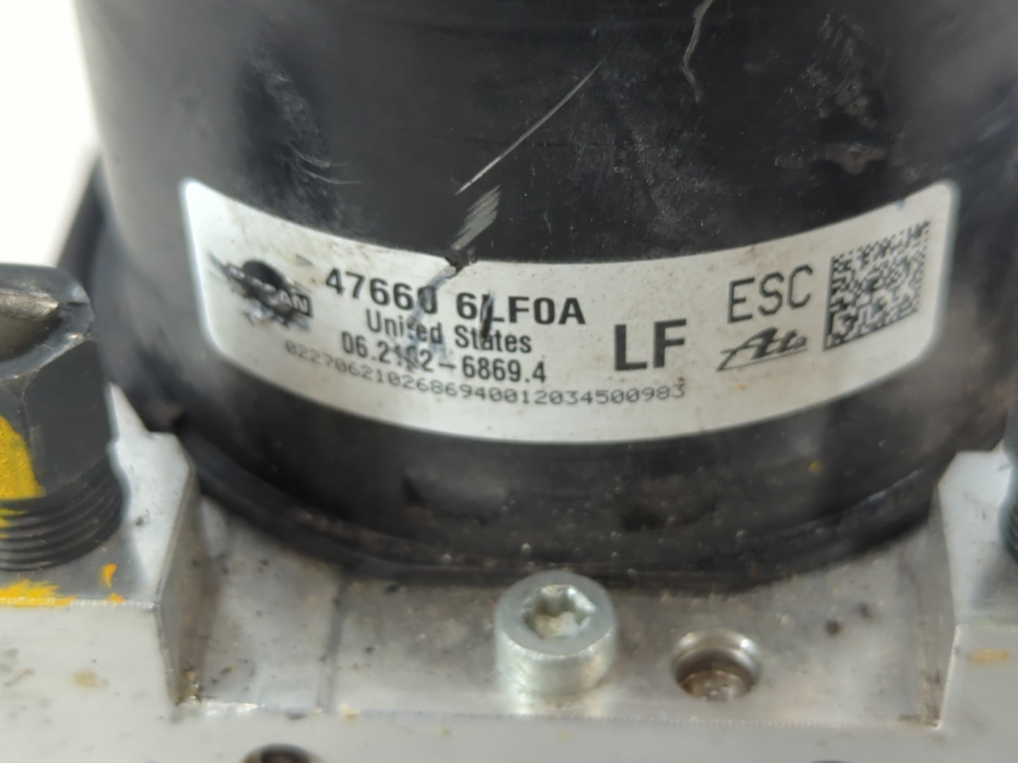2020-2022 Nissan Sentra ABS Pump Control Module Replacement P/N:47660 6LF0A Fits Fits 2020 2021 2022 OEM Used Auto Parts - O
