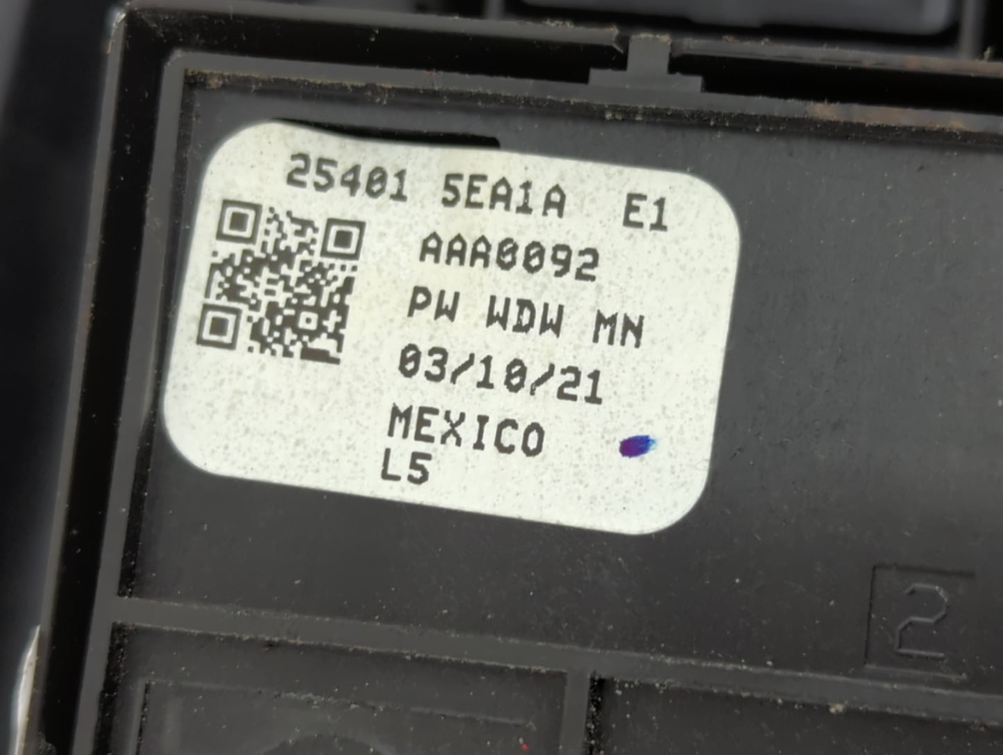 2020-2022 Nissan Versa Master Power Window Switch Replacement Driver Side Left P/N:25401 5EA1A Fits Fits 2020 2021 2022 OEM