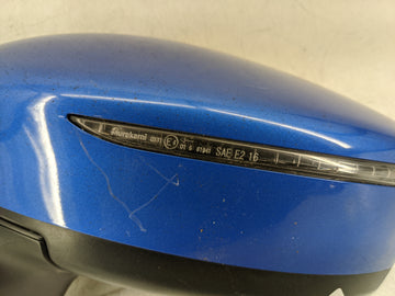 2020-2022 Nissan Versa Driver Left Side View Manual Door Mirror Blue