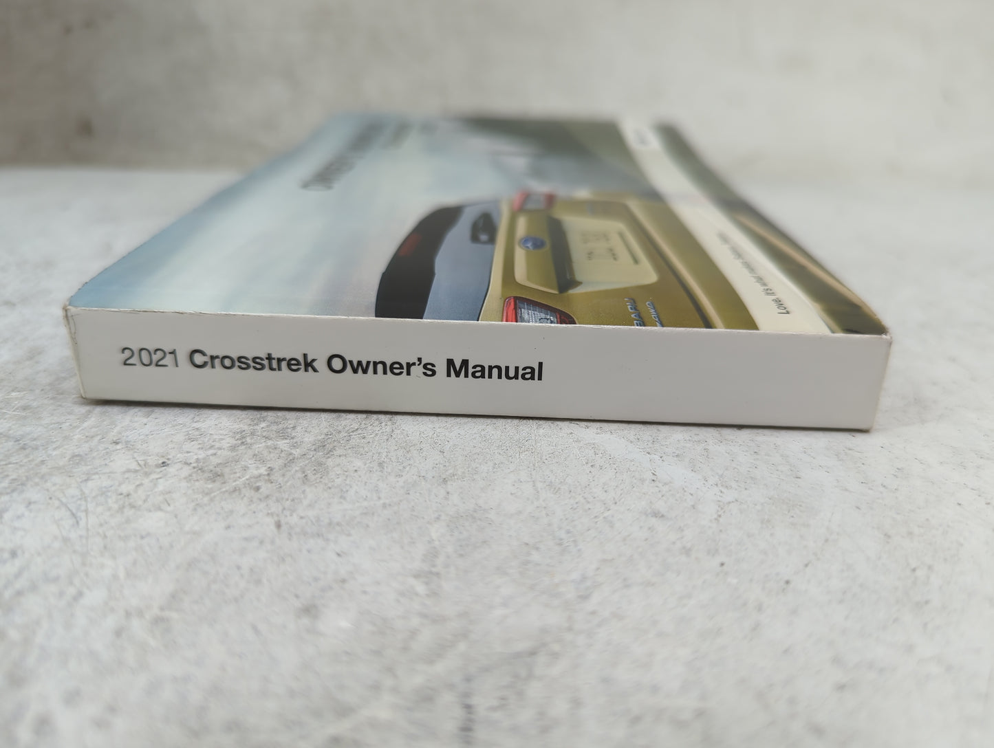 2021 Subaru Crosstrek Owners Manual Book Guide P/N:A1410BE-B MSA5M2107A OEM Used Auto Parts - Oemusedautoparts1.com