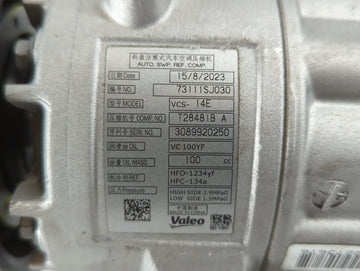 2021 Subaru Forester Air Conditioning A/c Ac Compressor Oem