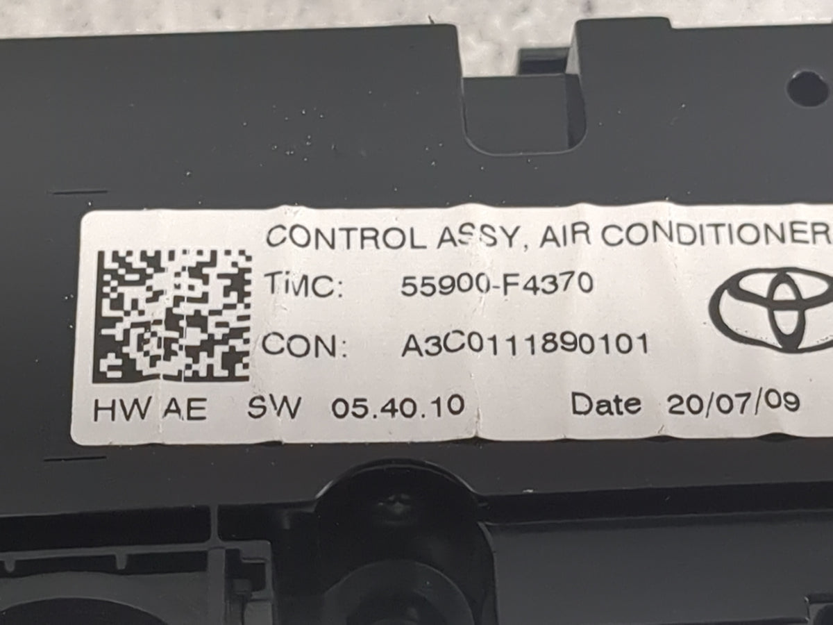 2020-2022 Toyota C-Hr Climate Control Module Temperature AC/Heater Replacement P/N:55900-F4370 A3C0111890101 Fits OEM Used A