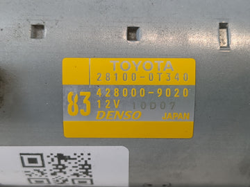 2017-2021 Toyota Corolla Car Starter Motor Solenoid OEM P/N:28100-0T340 428000-9020 Fits Fits 2016 2017 2018 2020 2021 OEM Used Auto Parts