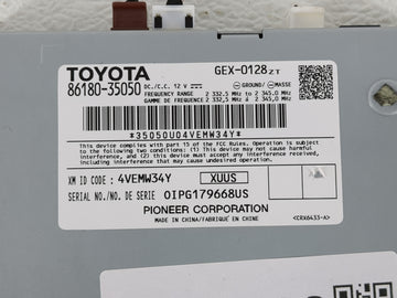 2015-2022 Toyota Prius Radio AM FM Cd Player Receiver Replacement P/N:86180-35050 Fits OEM Used Auto Parts
