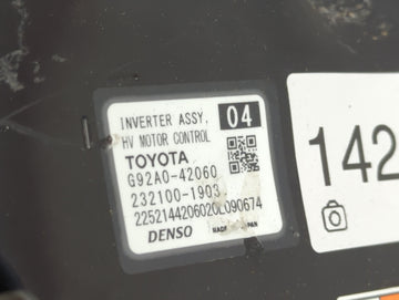 2019-2022 Toyota Rav4 Hybrid DC Synergy Drive Power Inverter P/N:232100-1903 G92A0-42060 Fits Fits 2018 2019 2020 2021 2022 OEM Used Auto Parts