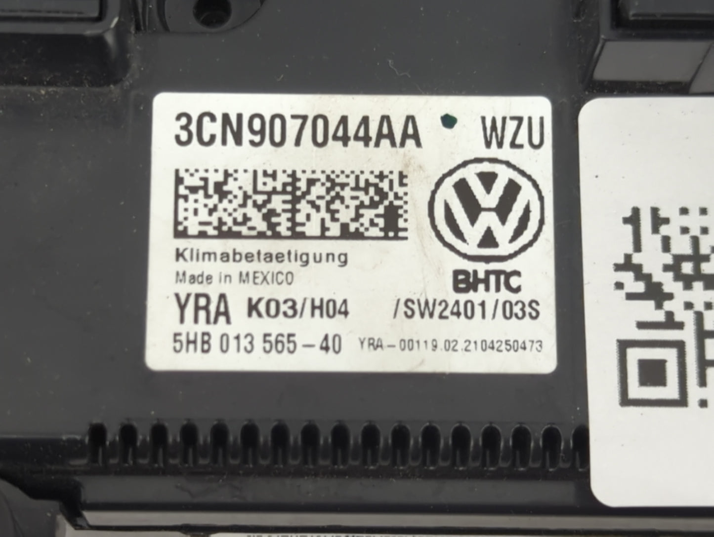 2021 Volkswagen Atlas Climate Control Module Temperature AC/Heater Replacement P/N:3CN907044AA 5HB01356540 Fits OEM Used Aut