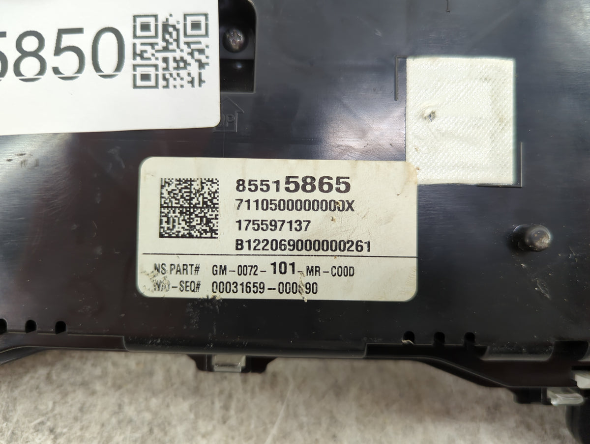 2019-2022 Chevrolet Equinox Instrument Cluster Speedometer Gauges P/N:85515865 GM-0072-101 Miles: Fits Fits 2019 2020 2021 2