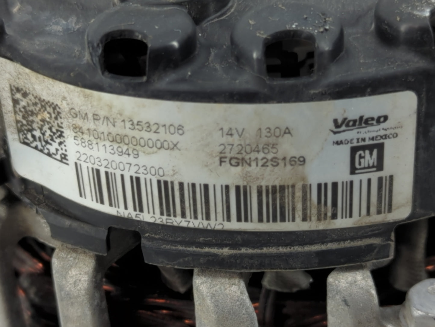 2022 Chevrolet Malibu Alternator Replacement Generator Charging Assembly Engine OEM P/N:13532106 Fits OEM Used Auto Parts -