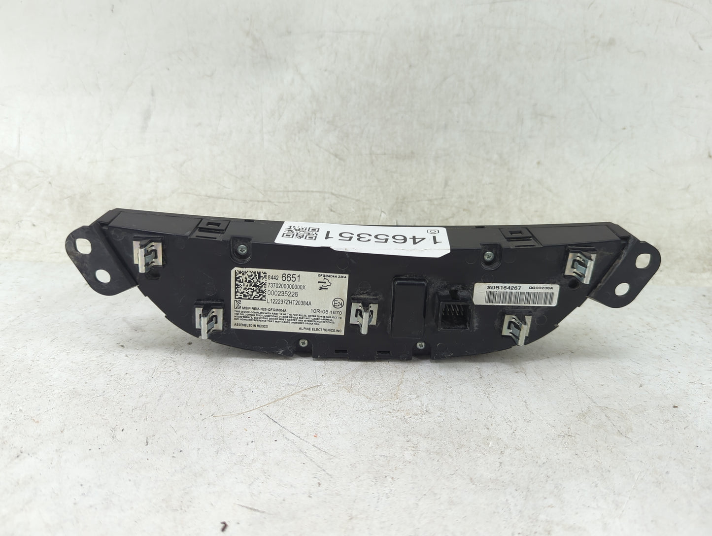 2019-2021 Chevrolet Malibu Climate Control Module Temperature AC/Heater Replacement P/N:84426651 7370200000000X Fits OEM Use