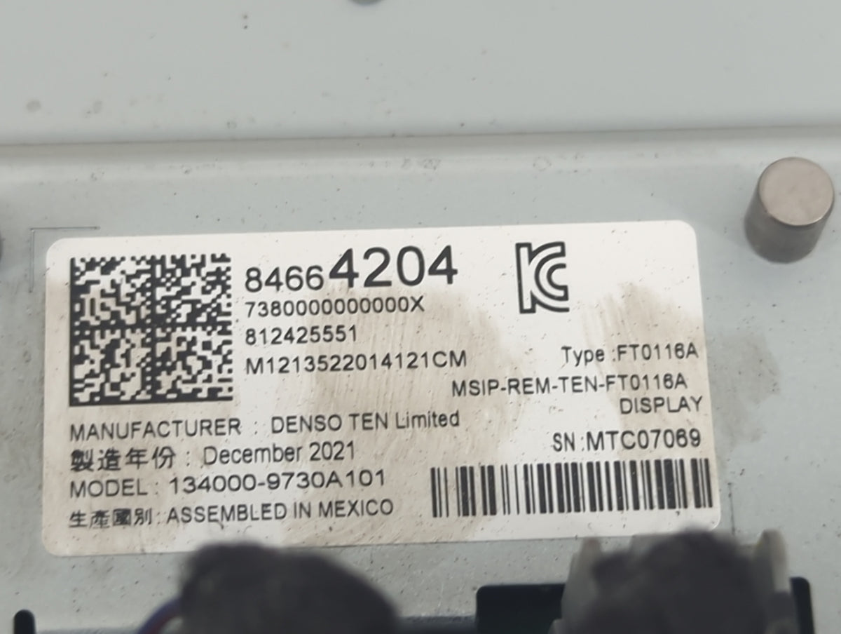 Chevrolet Silverado Information Radio Display Screen - Oemusedautoparts1.com