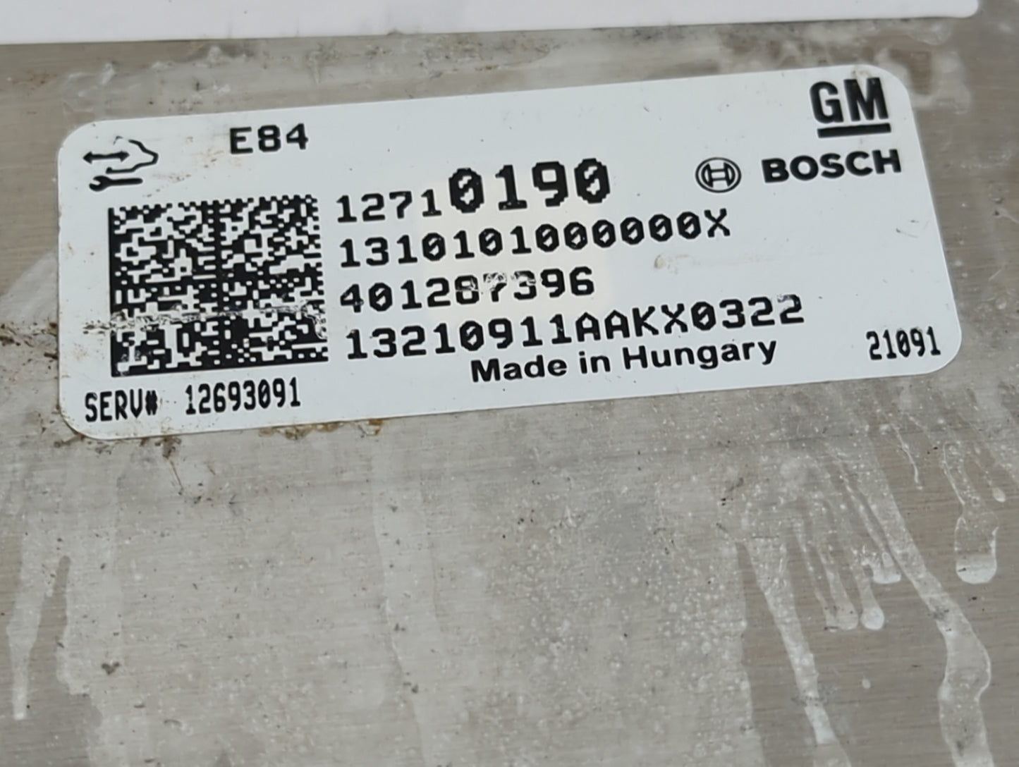 2019-2022 Chevrolet Spark PCM Engine Control Computer ECU ECM PCU OEM P/N:12710190 12693091 Fits Fits 2019 2020 2021 2022 OE