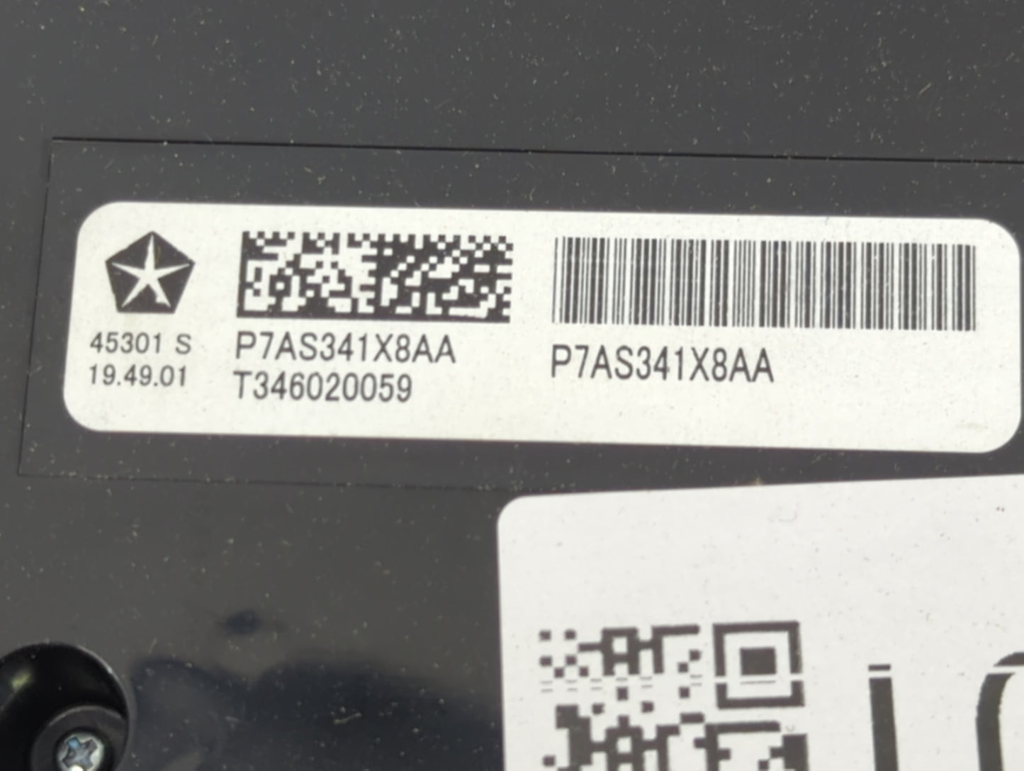 2022 Chrysler Pacifica Climate Control Module Temperature AC/Heater Replacement P/N:P7AS341X8AA Fits OEM Used Auto Parts - O