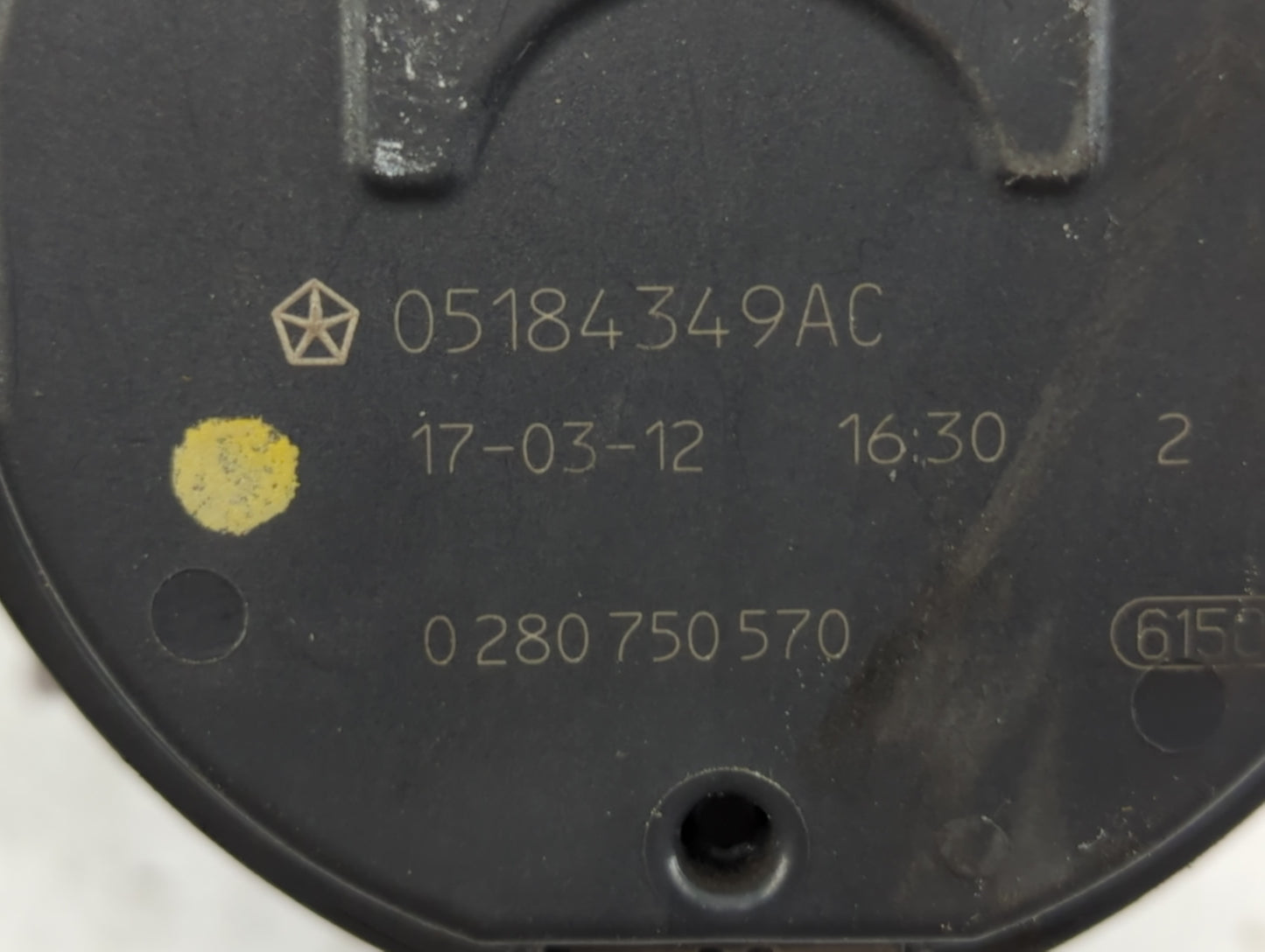 2017-2022 Chrysler Pacifica Throttle Body P/N:0 280 750 570 05184349AC Fits OEM Used Auto Parts - Oemusedautoparts1.com