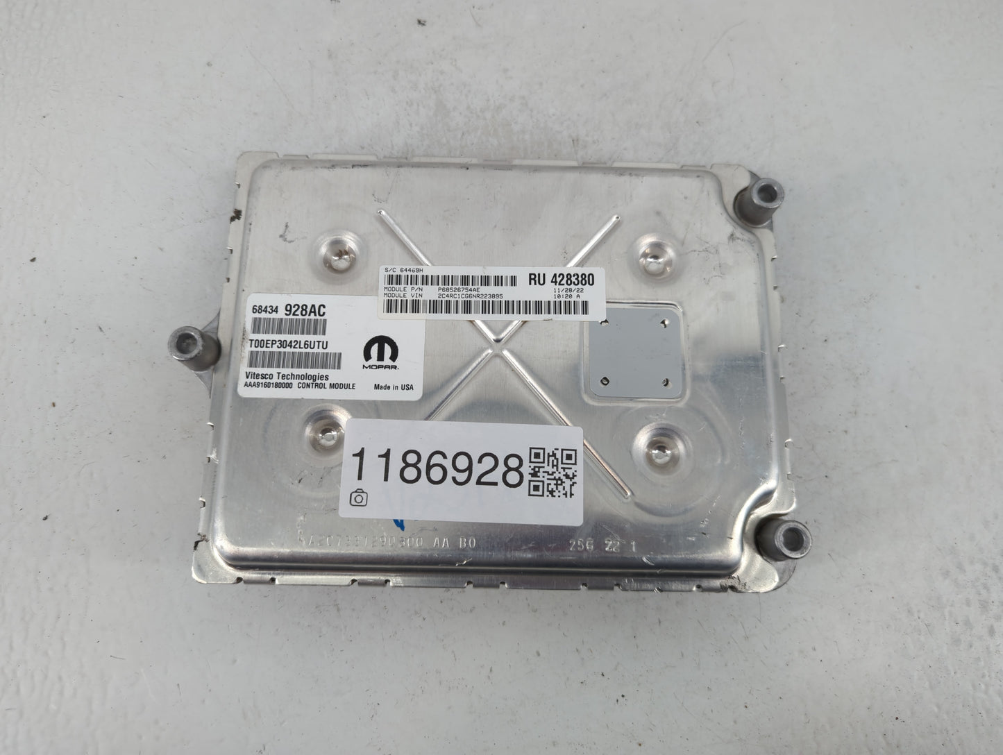 2021-2022 Chrysler Voyager PCM Engine Control Computer ECU ECM PCU OEM P/N:68434928AC Fits Fits 2020 2021 2022 OEM Used Auto