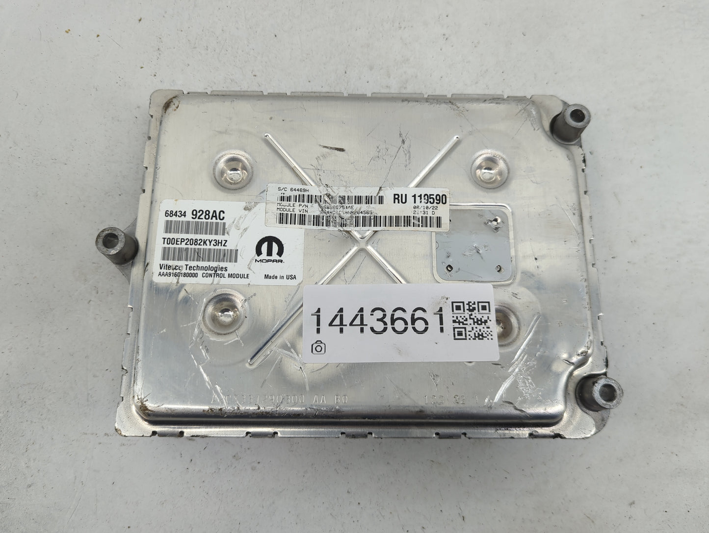 2021-2022 Chrysler Voyager PCM Engine Control Computer ECU ECM PCU OEM P/N:68526754AE 68434928AC Fits Fits 2020 2021 2022 OE