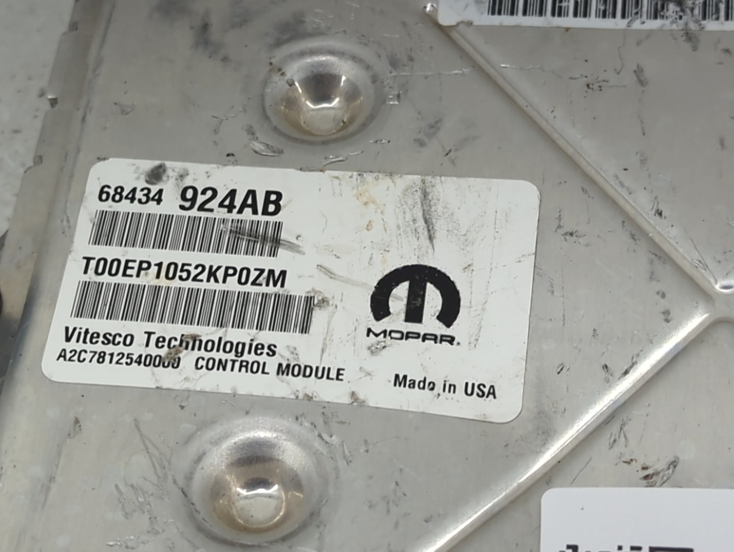2020-2022 Dodge Charger PCM Engine Control Computer ECU ECM PCU OEM P/N:68434924AB T00EP1052KP0ZM Fits Fits 2020 2021 2022 O