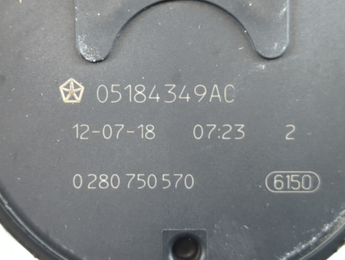 2011-2022 Dodge Charger Throttle Body P/N:0 280 750 570 05184349AC Fits OEM Used Auto Parts - Oemusedautoparts1.com