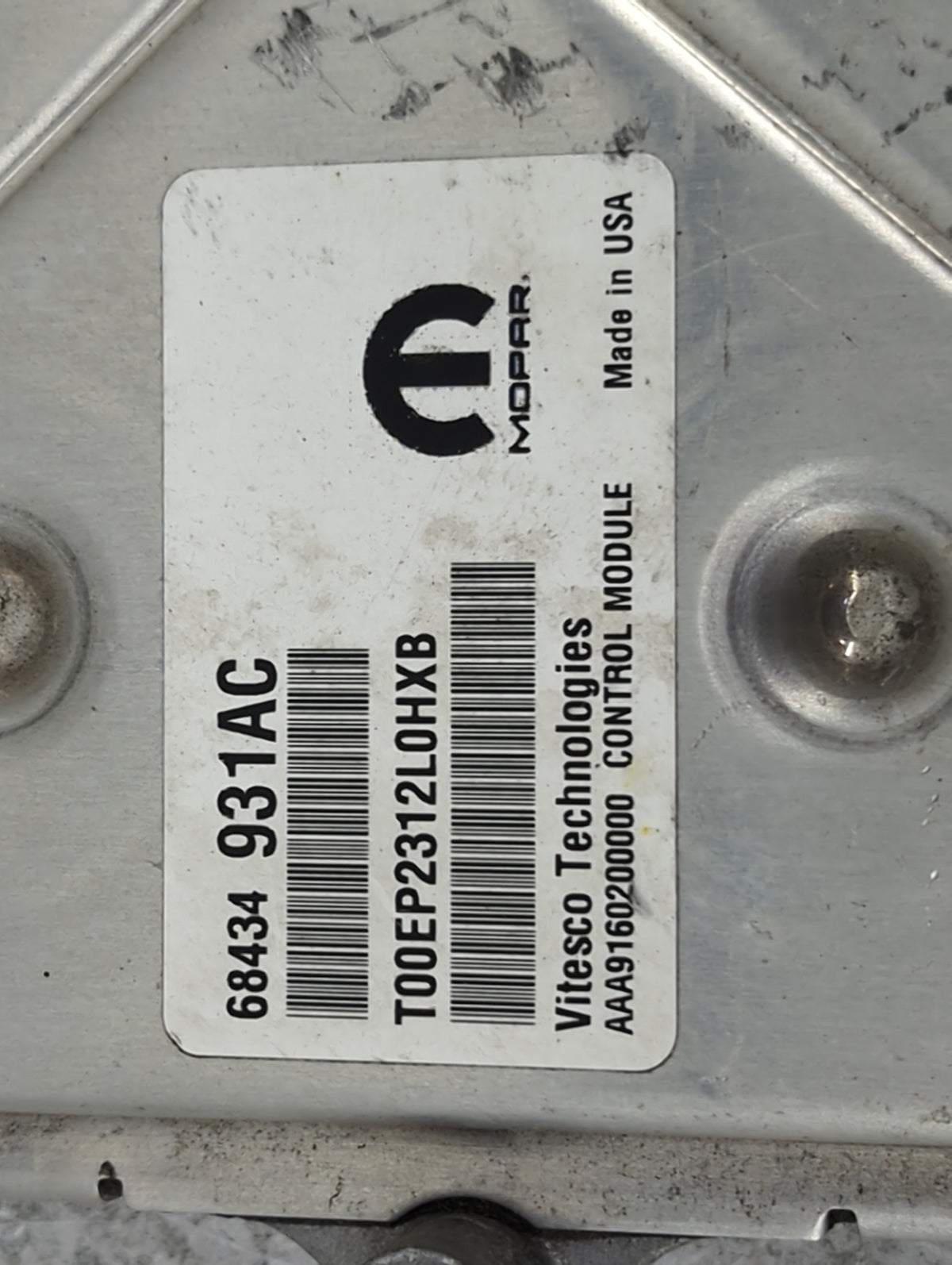 2020-2022 Dodge Durango PCM Engine Control Computer ECU ECM PCU OEM P/N:68434931AC T00EP2312L0HXB Fits Fits 2020 2021 2022 O
