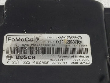 2020-2022 Ford Escape PCM Engine Control Computer ECU ECM PCU OEM P/N:LX6A-12A650-ZA 0 261 S22 492 Fits Fits 2020 2021 2022 OEM Used Auto Parts
