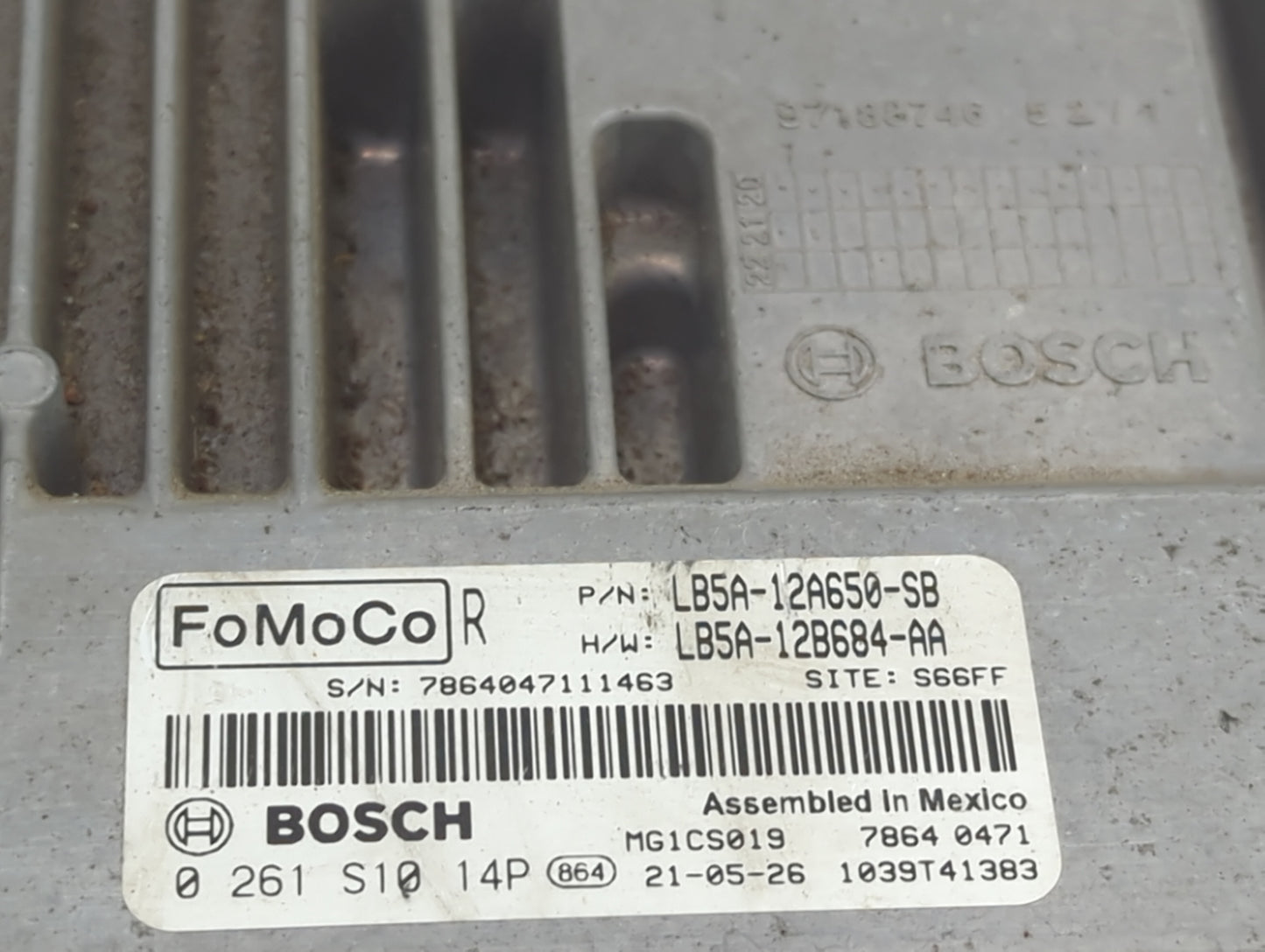 2020-2022 Ford Explorer PCM Engine Control Computer ECU ECM PCU OEM P/N:LB5A-12A650-SB, LB5A-12B684-AA, 0261S1014P Fits OEM