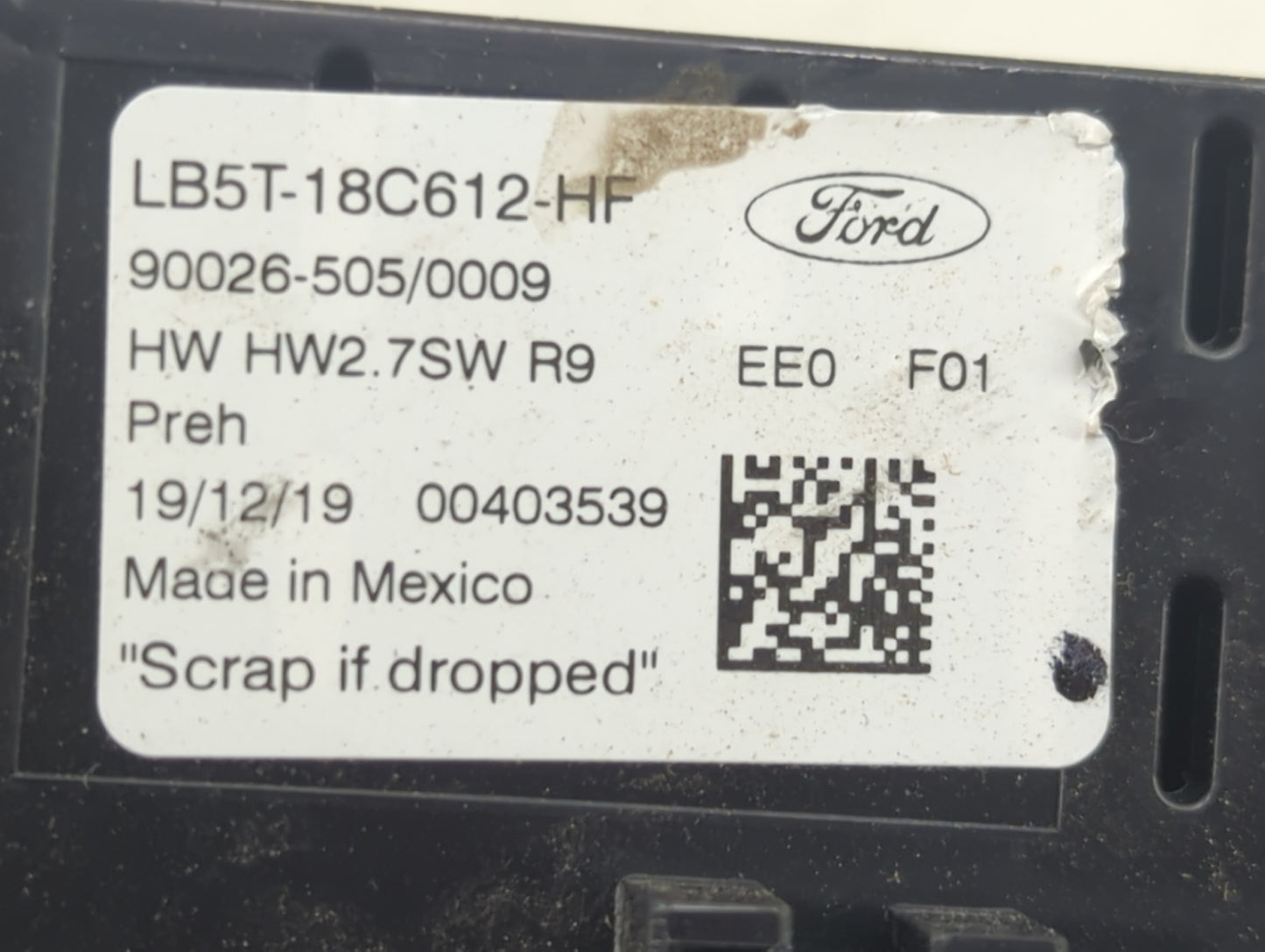 2022 Ford Explorer Climate Control Module Temperature AC/Heater Replacement P/N:LB5T-18C612-HF Fits OEM Used Auto Parts - Oe