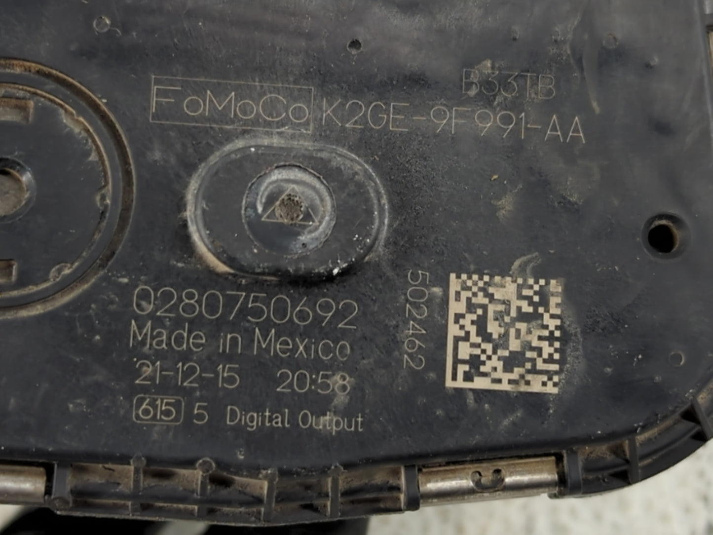 2022 Ford Maverick Throttle Body P/N:K2GE-9F991-AA 0280750692 Fits Fits 2020 2021 OEM Used Auto Parts - Oemusedautoparts1.co