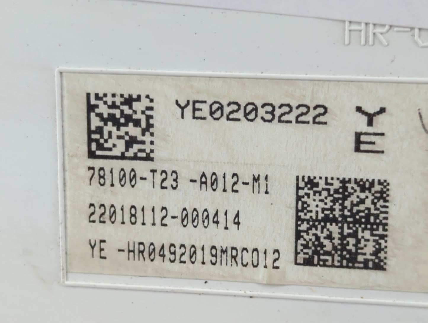 2022 Honda Civic Instrument Cluster Speedometer Gauges P/N:78100-T23-A012-M1 Fits OEM Used Auto Parts - Oemusedautoparts1.co