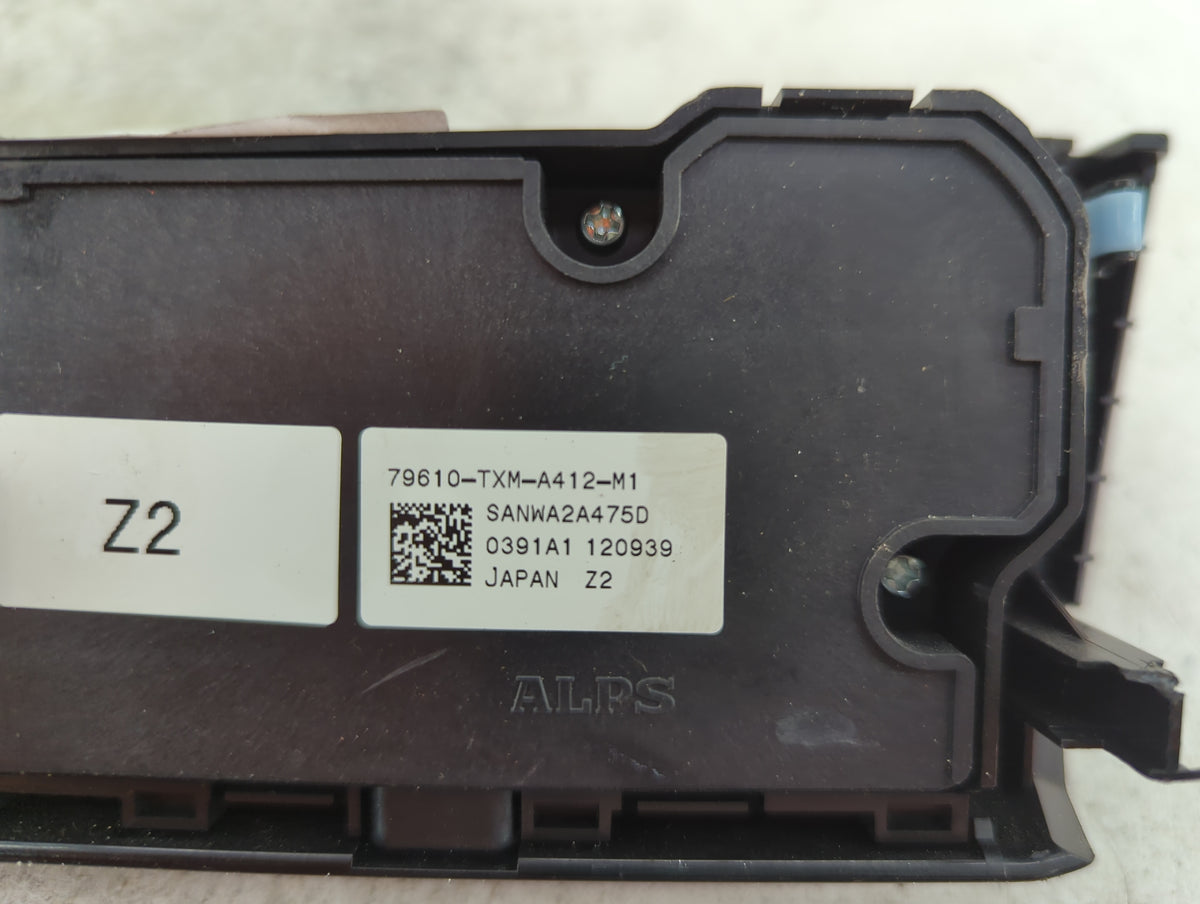 2019-2022 Honda Insight Climate Control Module Temperature AC/Heater Replacement P/N:79610-TXM-A412-M1 Fits OEM Used Auto Pa