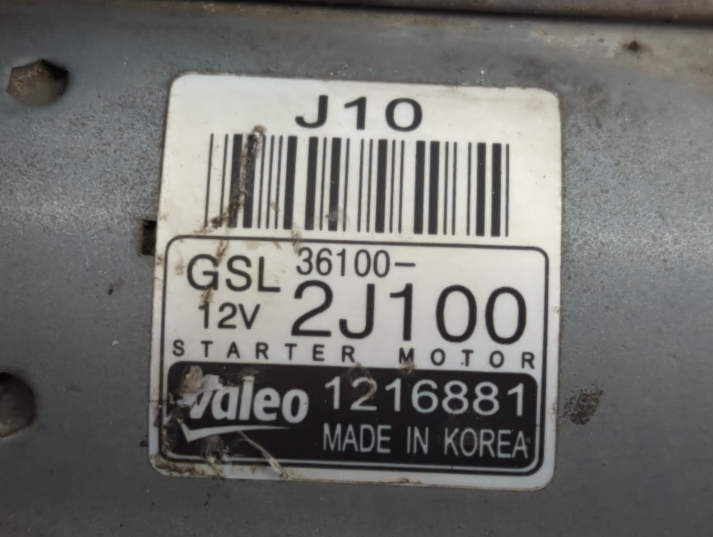 2021-2022 Hyundai Elantra Car Starter Motor Solenoid OEM P/N:36100-2J300 36100-2G210 Fits Fits 2020 2021 2022 OEM Used Auto