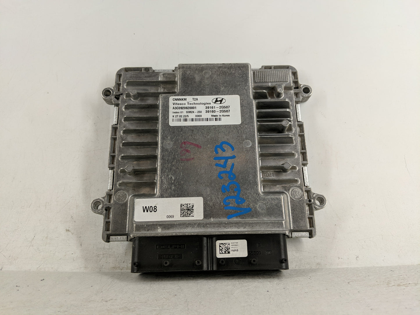2021-2022 Hyundai Elantra PCM Engine Control Computer ECU ECM PCU OEM P/N:39161-2G507 Fits Fits 2021 2022 OEM Used Auto Part